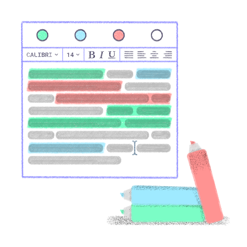 Organize what you write